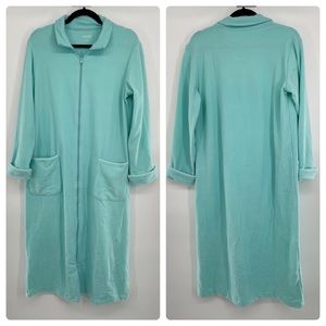 WinterSilks | Intimates & Sleepwear | Wintersilks Aqua Fleece Zip Up ...